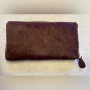 New-Clever Carriage Company Calf Fur Wallet